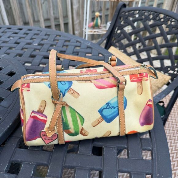 Dooney & Bourke Handbags - Vintage Dooney Bourke Ice Cream Bars Popsicle Signature Barrel Satchel Bag Purse